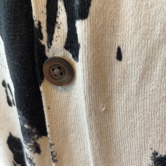 Alexander McQueen McQ  splash black and white sweater Large - Picture 12 of 12